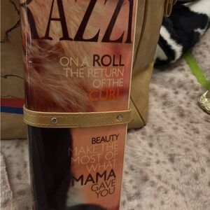 Stylish Magazine Clutch with Gold Accents